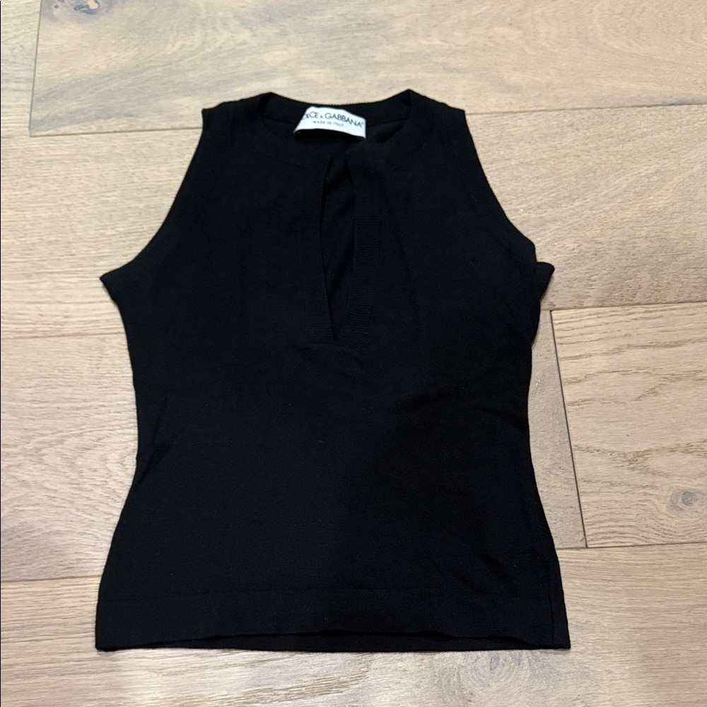 Dolce and Gabbana Black Sleeveless Top